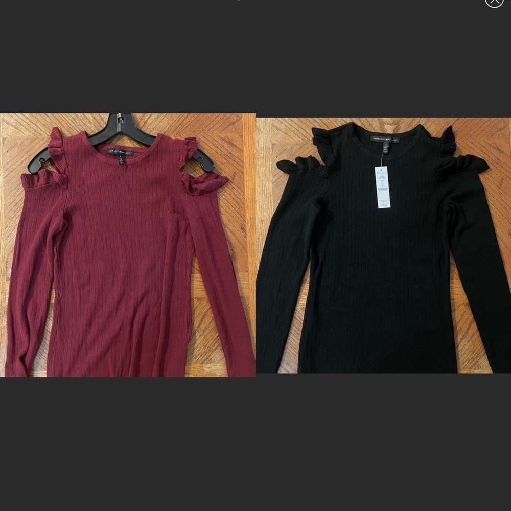 NWT & Like New Bundle- 2 Cold Shoulder Sweaters